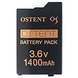 OSTENT Real 1400 mAh 3,6 V Lithium Ionen Polymer Akku Ersatz Upgrade Version für Sony PSP 2000/3000...