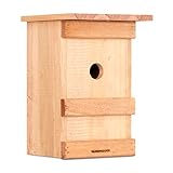 Windhager Nistkasten Birdy, Vogelhaus Brutkasten Nisthilfe Vogelnistkasten, aus Massivholz,...