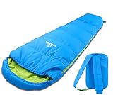 MOUNTREX Kinderschlafsack - Tragbar wie EIN Rucksack - Schlafsack für Kinder (175 x 70 x 45 cm) -...