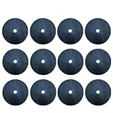 QOXEZY Unkrautvlies für Gartenbäume, 27 x 27 cm, schwarz, Mulchmatten, 12 Stück,...