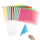 250 Stk Quadratische Flagge Mini-flagge Mini-stick-flagge Flagge Mit Mini-griff Diy Miniatur-flaggen...