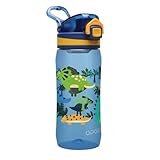 Opard 500mL Kinder Trinkflasche Schule mit Auslaufsichere Flip-Top Deckel, Kohlensäure geeignet...
