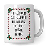 Glühwein tasse | Geschenk für die Weihnachtszeit & Advent Glühweintassen lustig Keramik |...