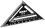 SOLA - RS 18-5in1 Zimmermannswinkel - Anschlagwinkel 18 cm - robuster Schreinerwinkel aus Aluminium...