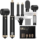 Hair Styler 5 in 1, Airstyler Haarstyler Set mit Rundbürstenföhn, Warmluftbürste, Airflow...
