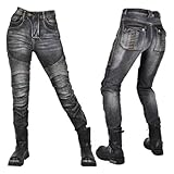 HOMDECR Damen-Motorradhose, Damen-Motorradjeans, Teilweise Verdickte...