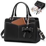 RAINSMORE Handtasche Damen Mittelgroß PU Leder Henkeltaschen Damen Klein Damenhandtaschen Tasche...