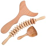 CLISPEED Professionelles Holz Massagewerkzeug Satz für Muskelentspannung Körpermassagegerät mit...