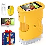 Digitales Mikroskop für Kinder, Temodu 2.0' Bildschirm, 1000X USB tragbares Taschenmikroskop,...