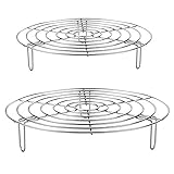 ysister Dünsteinsatz für Töpfe, 2 Stück, Topfständer aus Edelstahl, Dampfeinsatz, Grillrost...