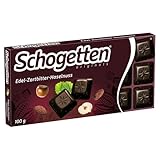 Schogetten Edel-Zartbitter-Haselnuss 100g Schokoladentafel, praktisch einzeln portioniert. Ein...