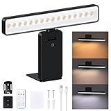 LED Bilder Wandleuchte Innen Abnehmbare, 3000 mAh Wandlampe mit Touch & Fernbedienung, 180°...