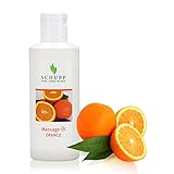 SCHUPP Massage-Öl Orange, 200ml - Massageöl für gute Gleitfähigkeit - kräftigendes &...