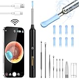 Ohrenschmalz Entferner Otoskop, VITCOCO WiFi Ohrenreiniger Kamera 5MP HD Ohr Kamera IP67 wasserdicht...