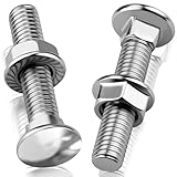 ddckj 25 Stück Schlossschrauben M6 Torbandschrauben M6 x 40 Schloßschrauben M6...