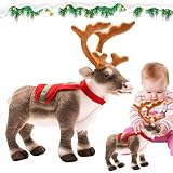 Hirschtier – weiches Rentier-Spielzeug aus Hirschplüsch – niedliches Ornament Hirschspielzeug...