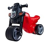 Big Sport Bike Laufrad Rot - Kinder-Laufrad mit Breiten Reifen, robust, hohe Kippsicherheit,...