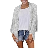 EYNMVR Pailletten Blazer Damen Elegant Glitzer Sakko Blazermantel Sequin Blazer Schimmer Glitzer...