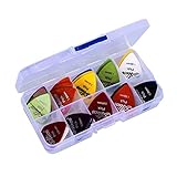 Yeenano Plektren für Gitarre,40er Pack Plektren im Set Guitar Picks Plektrum für Akustikgitarre...