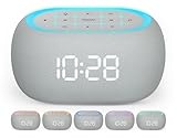 ANJANK Digitaler Radiowecker mit Bluetooth Lautsprecher, 10W Hi-Fi Dual-Lautsprecher, 7-Farbiges...