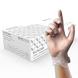 UNIGLOVES Unicare Vinyl - vielseitig einsetzbare Einweghandschuhe, puderfrei, latexfrei, mittlere...