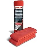 SONAX MicrofaserTücher Außen (2 Stück) der Lackpflegeprofi, hochwertig und flauschig, zum...