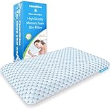 CloudBliss Ultradünnes 7 cm Kühlkissen für Seite | Rücken | Bauchschläfer, Memory-Schaum,...