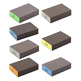 KEXIAO 7 Stück waschbare wiederverwendbare Schleifschwämme für Gipskartonplatten Holz Metall...