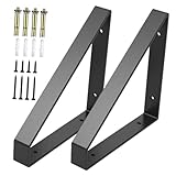 SEWACC 2 Stück Förmige Wandregalträger aus Hochwertigem Eisen Dreieckige Schwerlastkonsole für...