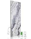 Marwona Naturstein Infrarotheizung 800 Watt mit Digitalthermostat I Energiesparende Infrarot...