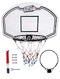 STREETSKILLER Basketballkorb mit 43 cm Durchmesser, Board, geflochtenem Basketballnetz und...