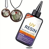 Uadme UV Harz Klar Transparent, UV Resin Schnellhärtend, Bastelkleber für Schmuckherstellung,...