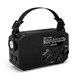 Philips TAR1609 FM/AM-Kofferradio mit internem aufladbarem Akku, AAA-Batterie und Kurbel für...