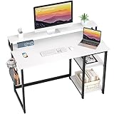 GreenForest Computer Schreibtisch mit vollem Monitor Stand und Reversible Aufbewahrungsregale,100 x...