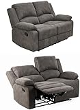 Zweisitzer-Sofa mit Tonnentaschenfederkern B148/T87/H97 cm, verstellbare 2er Couch durch praktische...
