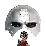 Peacemaker Latex Mask The Suicide Squad Christopher Smith Helm Luxus Reality TV Cosplay Maskerade...