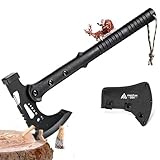 Freelander Outdoor Survival Axt Mit Hammer - Scharfe Camping Beil Mit Nylon Scheide, Holz Spalten...