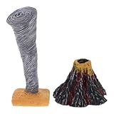 FRCOLOR 2 Stück Teiliges Realistische und Tornado Modelle aus Harz Naturgetreue Sandtisch...