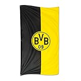 Borussia Dortmund BVB-Hissfahne im Hochformat (100 x 200 cm), Schwarz/gelb