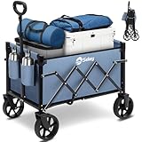 Sekey Bollerwagen Faltbar Klein 70L 80KG, Handwagen Klappbar, Faltbarer Einkaufswagen Campingwagen...