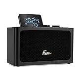 Fuse Zide Klassischer Radiowecker, FM-Radio-Lautsprecher mit Bluetooth, eingebautes Mikrofon,...