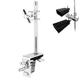 Cowbell Clamp for Drum Kit, Professional Cowbell Holder Standard Drum Stand for Cowbell Metal Bass...