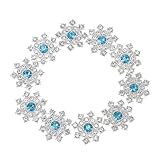 Gogogmee 30 Stück Selbstgemacht Strassknopf Flach mit Schneeflocken Anhängern Schmuckherstellung...
