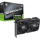 MSI GeForce RTX 5050 8G Shadow 2X OC - 8GB GDDR6 (20Gbps/128-bit), PCIe 5, Boost: 2602 Hz, HDMI...