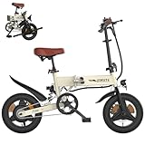 ESKUTE E Bike Herren F200, 14 Zoll Klapprad Elektrofahrrad, 36V 7.8Ah Akku Lange Reichweite bis...