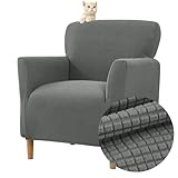 Highdi Stretch Sesselbezug Sesselhusse Elastische Jacquard Sofaüberzug Clubsessel Sessel Bezug,...