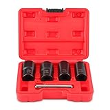 Felgenschloss Knacker, 5-teiliges Felgenschloss-Schrauben Schlagausdreher Schraubenausdreher Mutter...