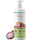 Mamaearth Zwiebel-Shampoo für Haarwachstum & Haarausfall, mit Zwiebelöl & Pflanzen-Keratin, 400 ml