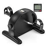 RYGEO Mini-Pedal-Trainer Fahrrad Tragbarer Pedal-Trainer Beine und Arme Fitness-Radfahren mit...