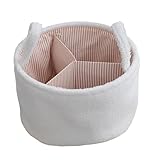Baby-Wickeltasche, stilvolle runde Form, Aufbewahrungskorb für Windeln und Feuchttücher,...
